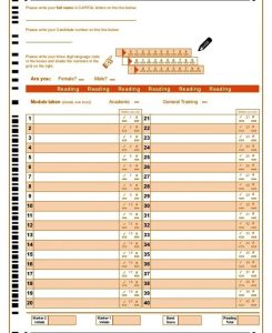 پاسخنامه آیلتس